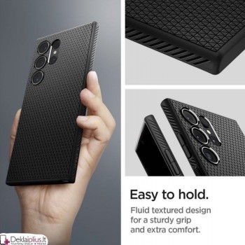 Spigen Liquid Air dėklas - juodas (Samsung S24 Ultra)